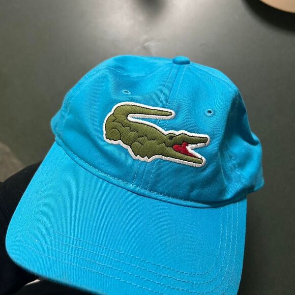 Lacoste Men's Blue and Green Hat - Picture 1 of 3